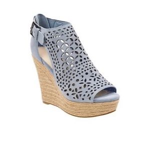 Marc Fisher Helda Cut-out Espadrille Wedges-6.5